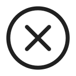 Dismiss Circle SVG Icon